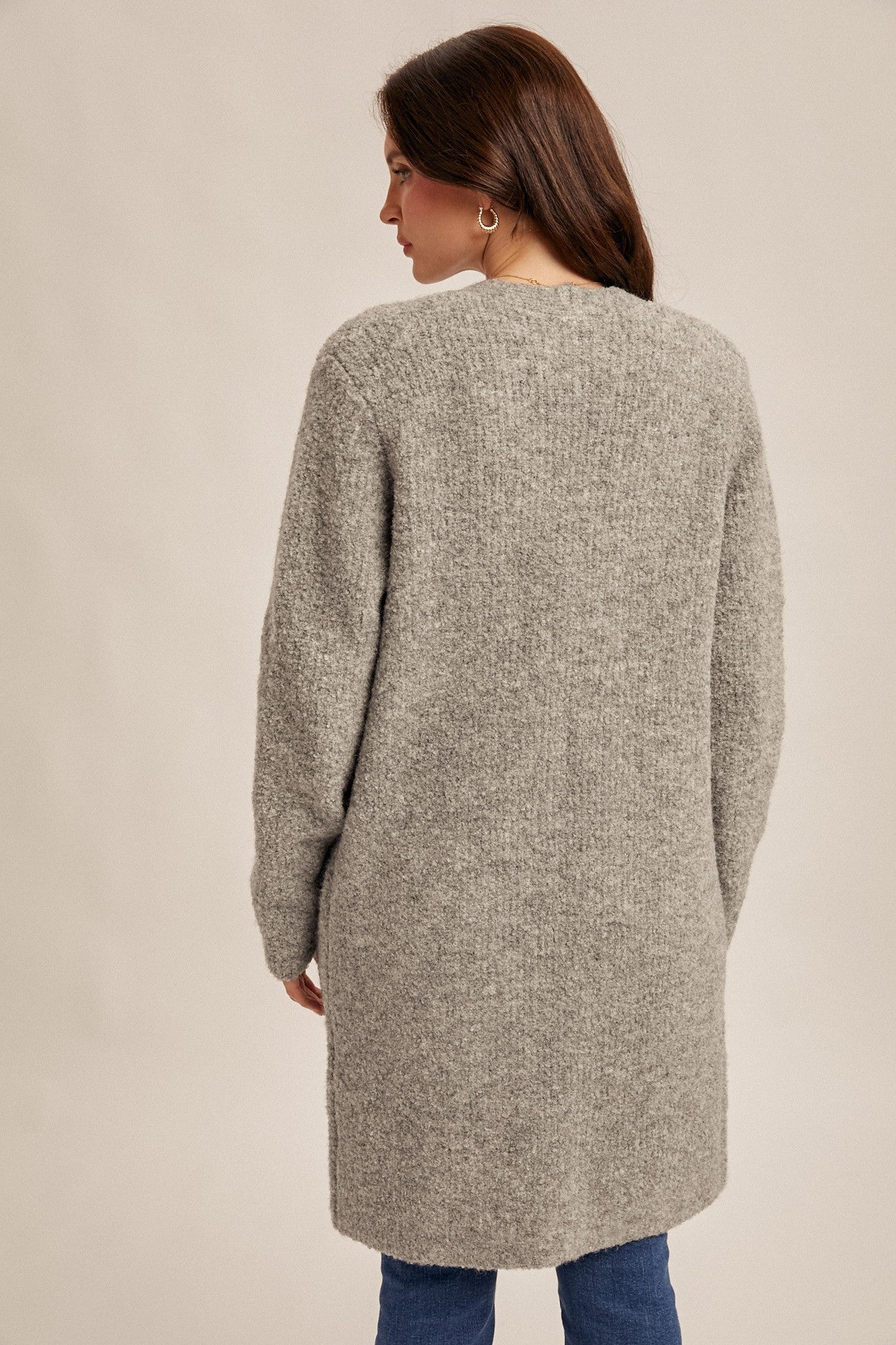Boucle Grey Cardigan