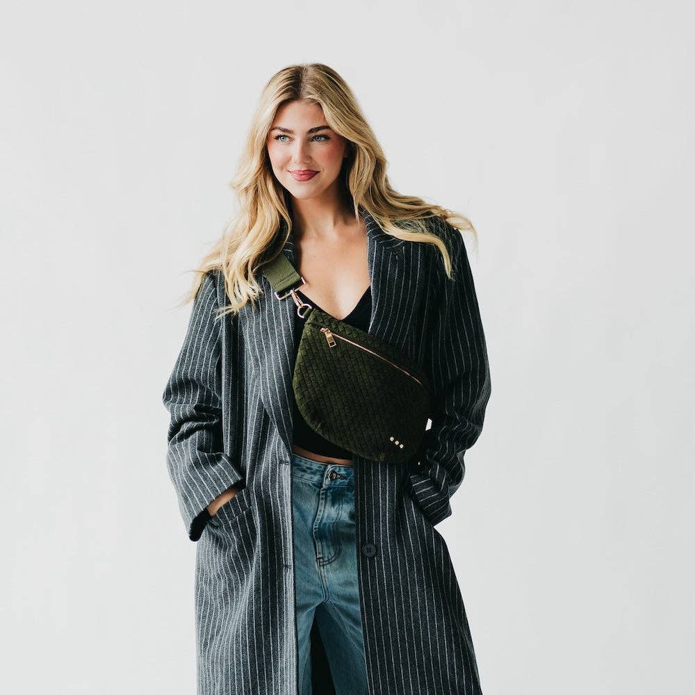 Suede Westlyn Woven Bum Bag - PREORDER!