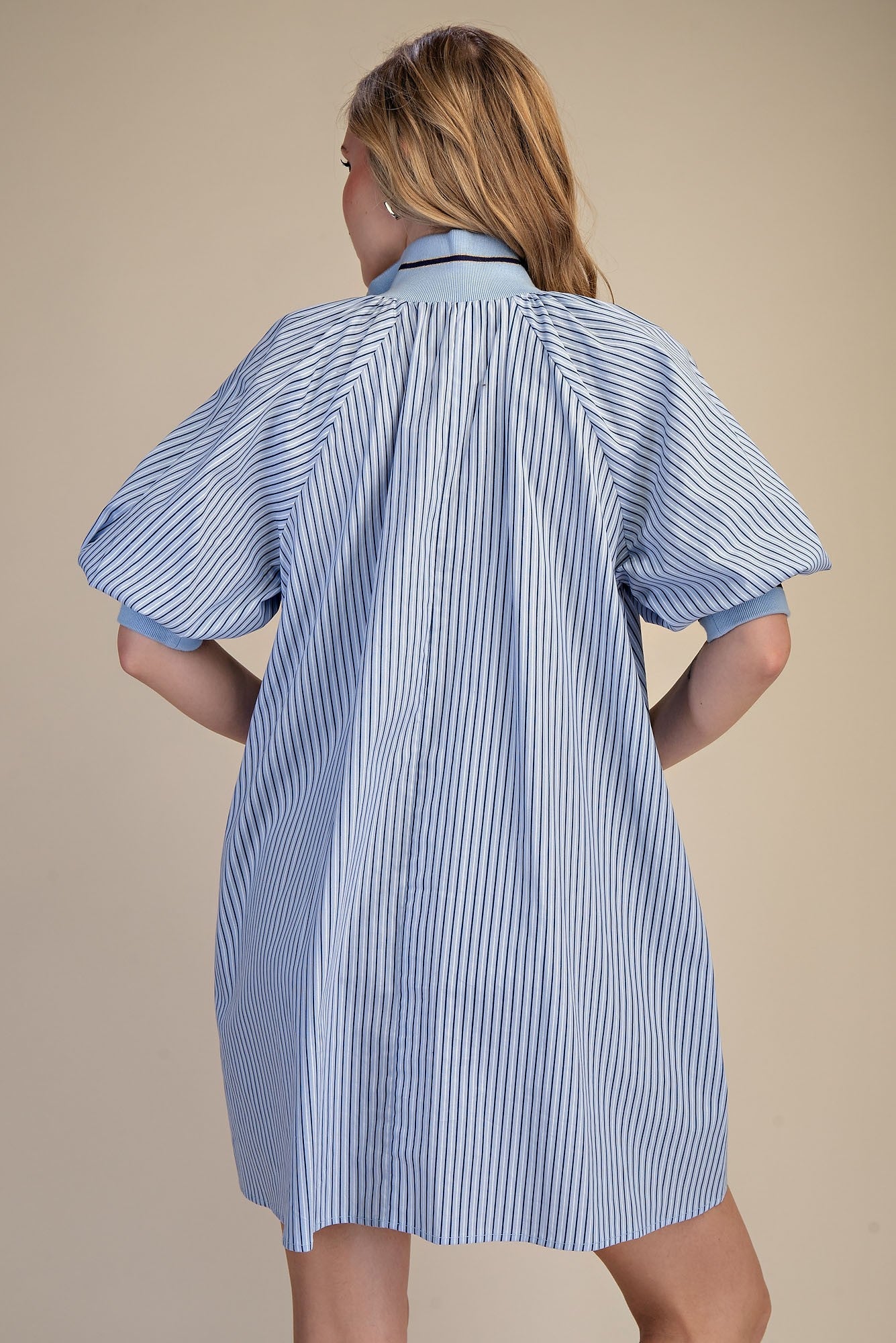 Brianna Band Puff Sleeve Dress