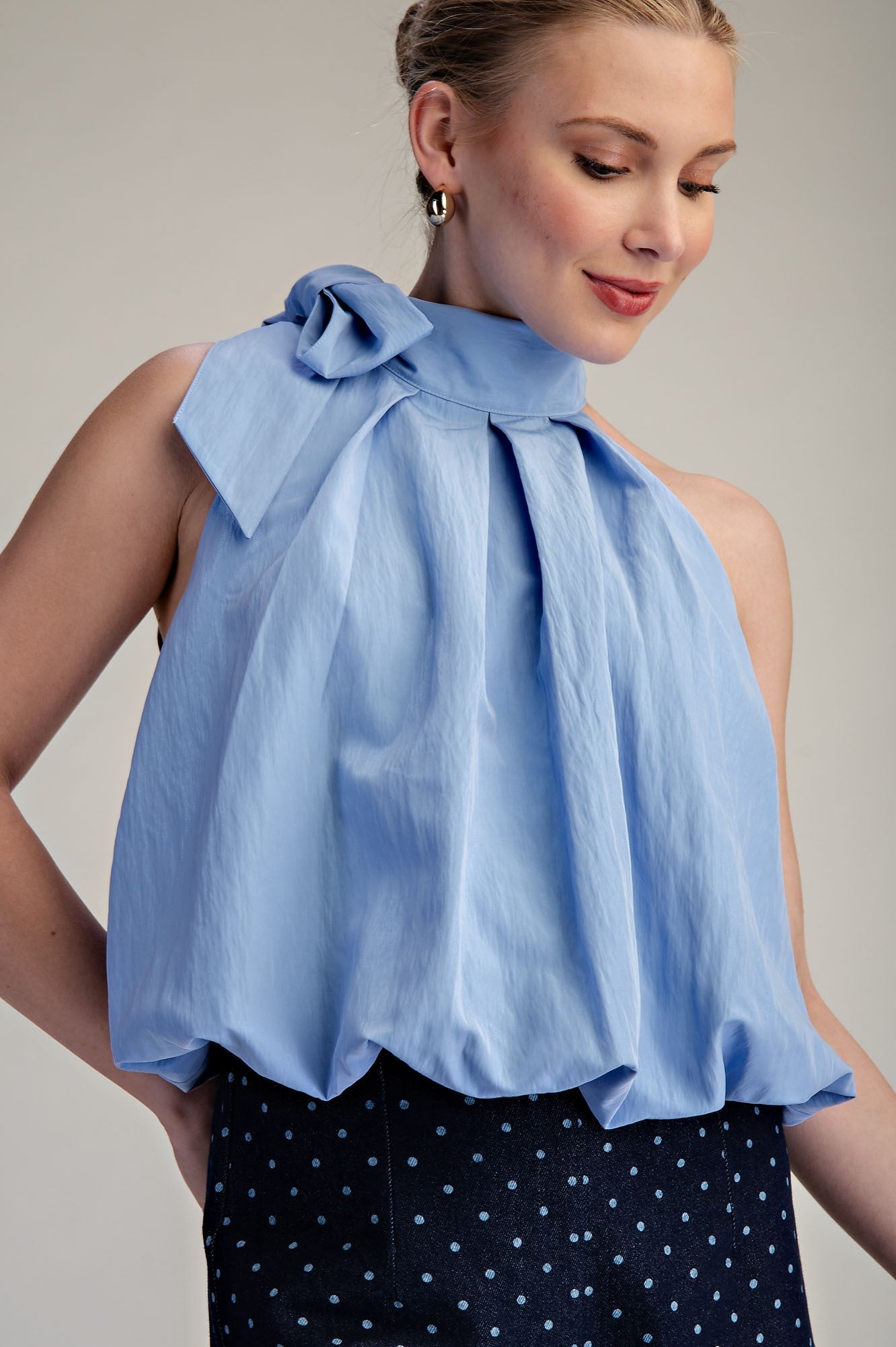 Trudy Tie Wrap Balloon Top