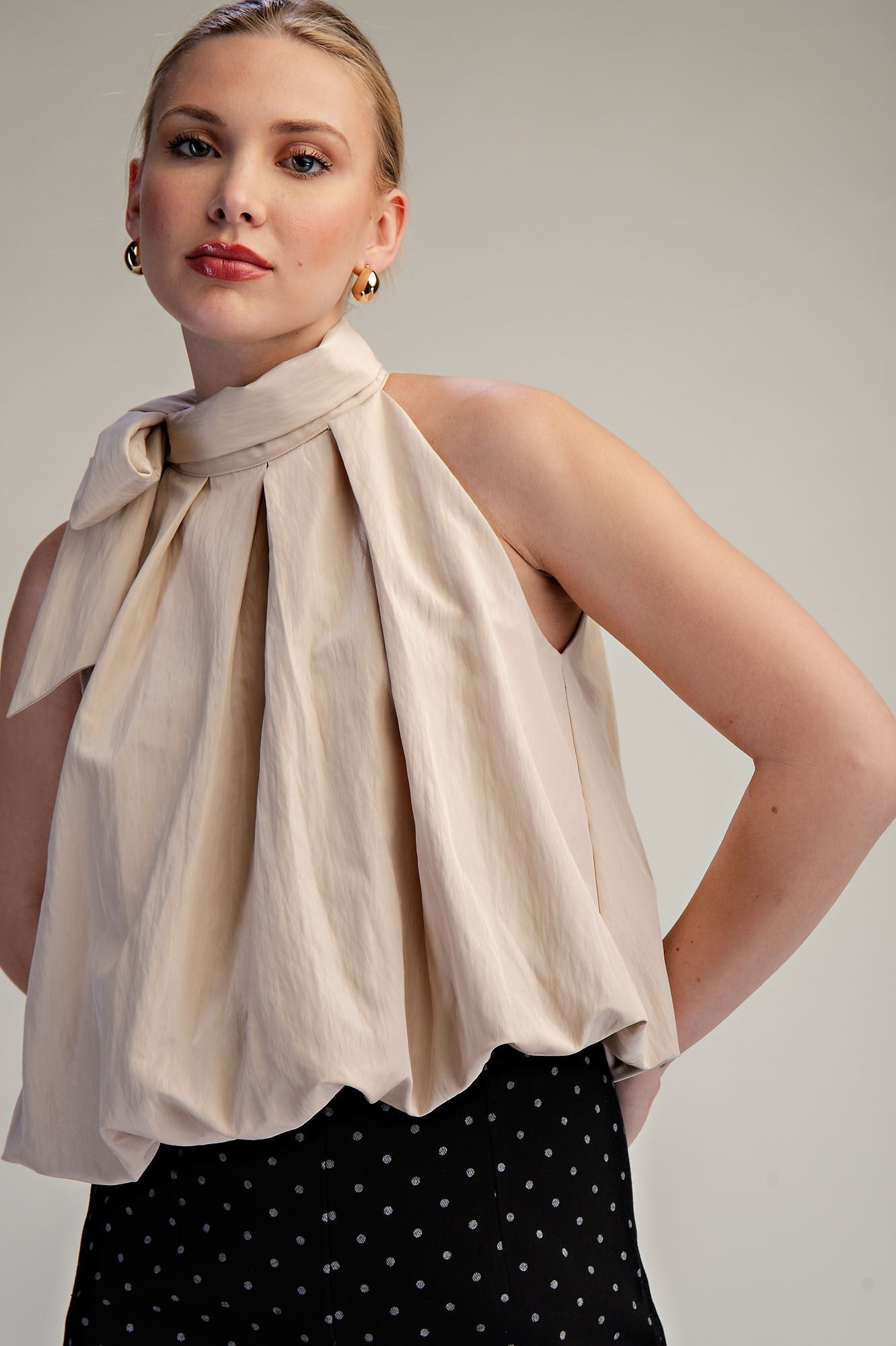 Trudy Tie Wrap Balloon Top