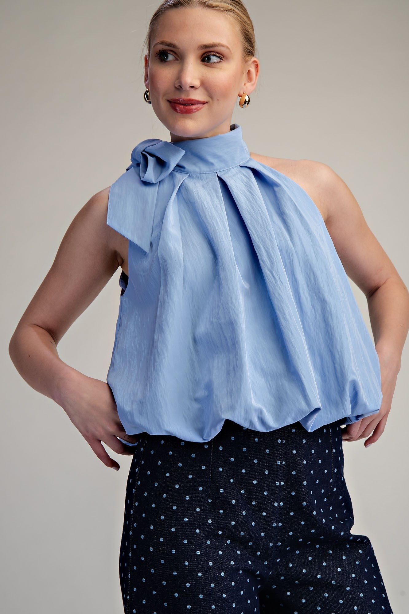 Trudy Tie Wrap Balloon Top