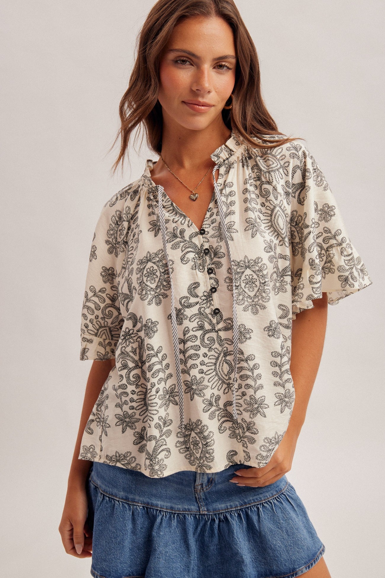 Blair Bohemian Print Blouse