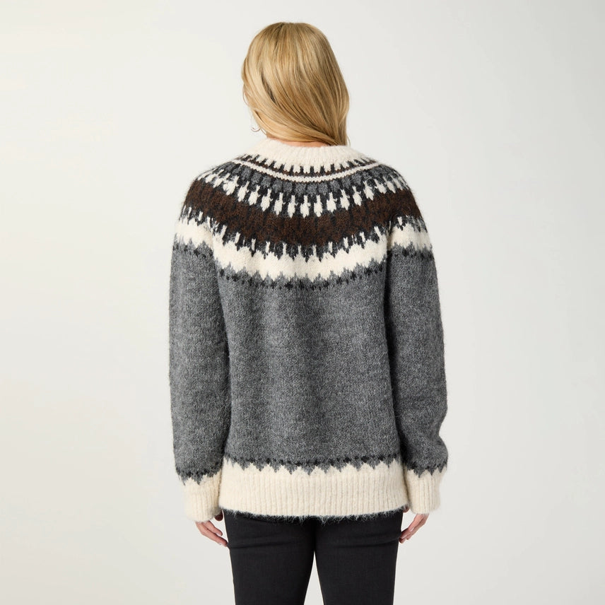 Perissa Fair Isle Mock Neck Sweater
