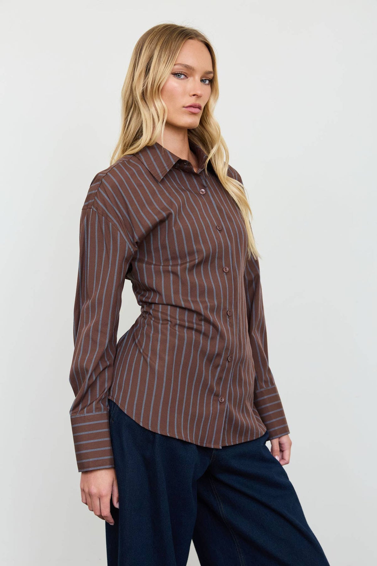 Gemma Pinstripe Top