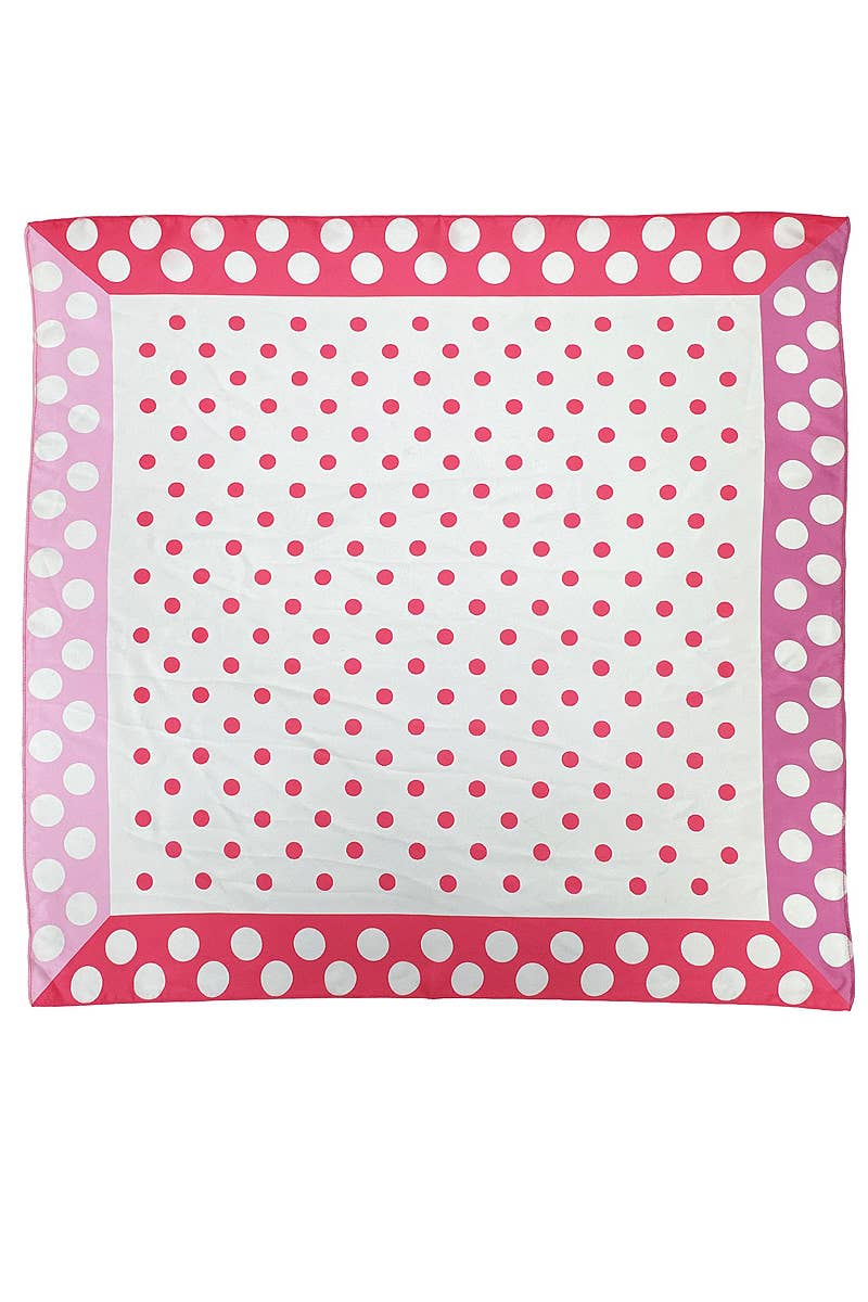 Polka Dot  Print Square Scarf