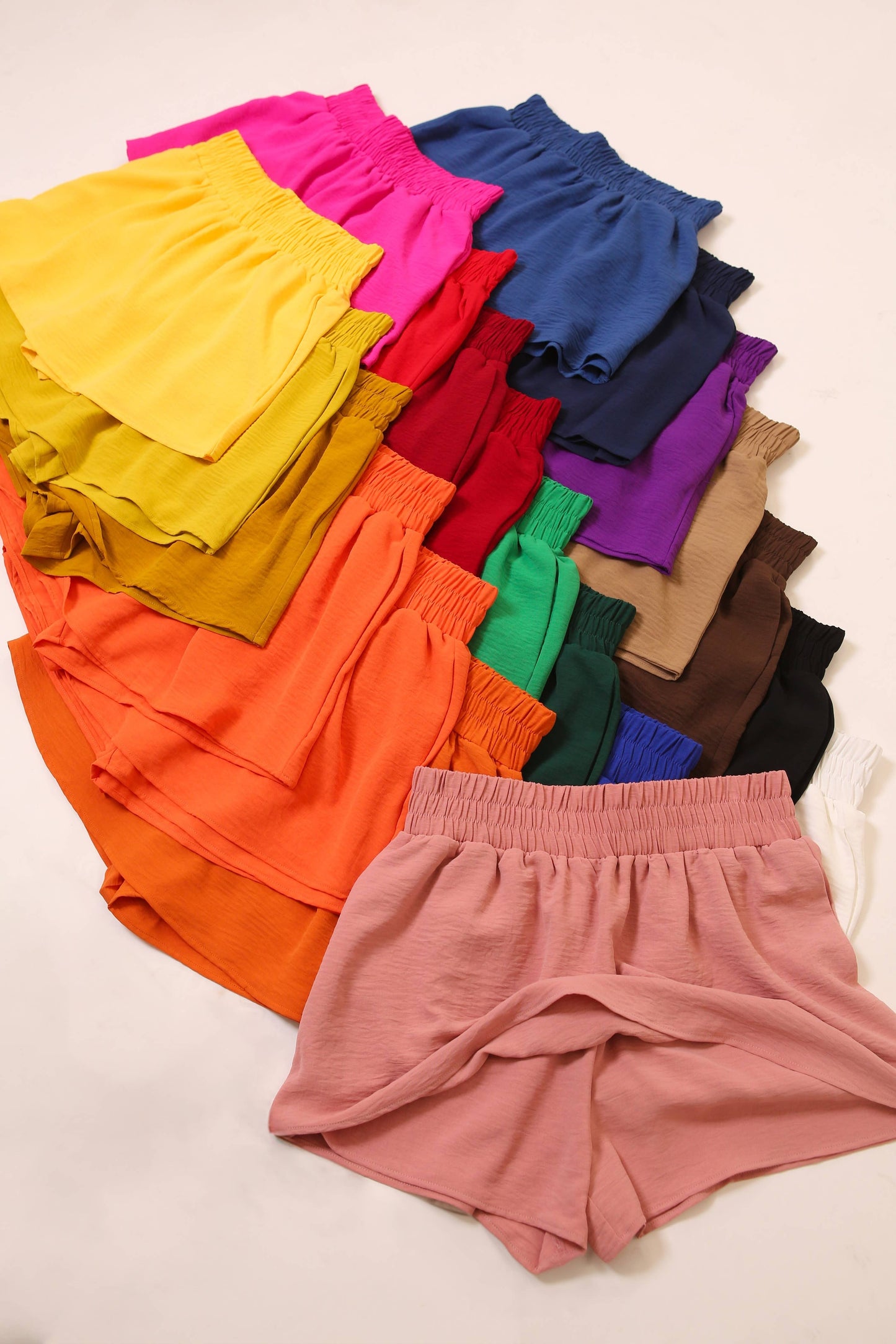 Shaley Smocked High Waisted Skort
