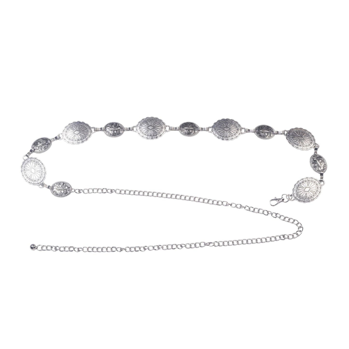 Alternating Mixed Sizes Concho Belt