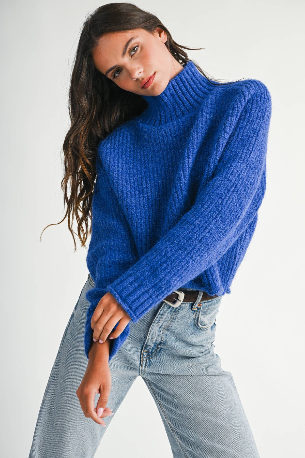 Maeva Mock Neck Sweater