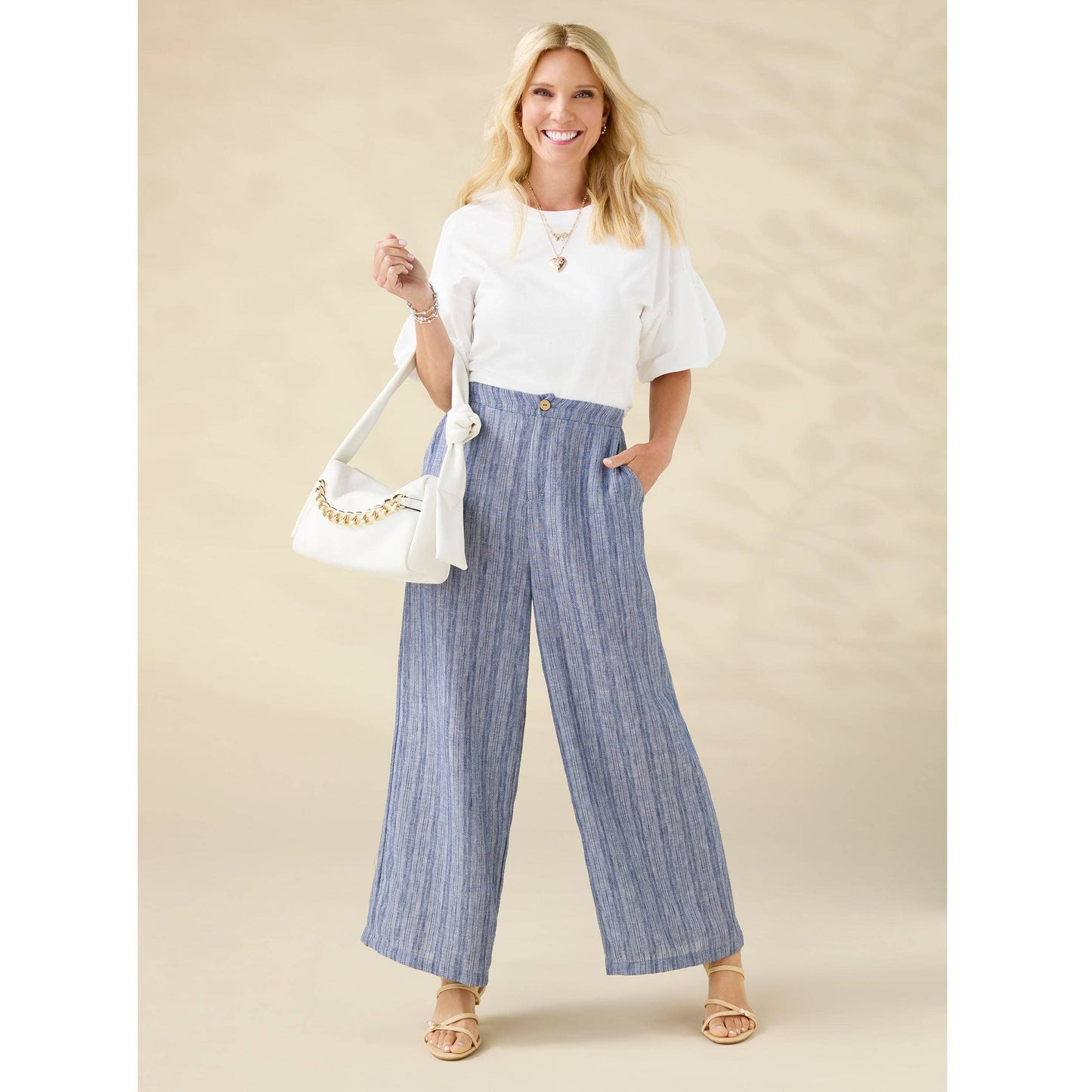 Camille Top with Pearl Puff Sleeve