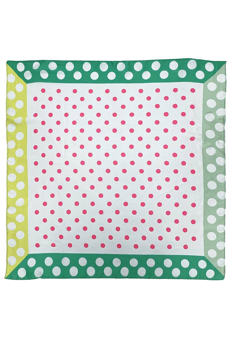 Polka Dot  Print Square Scarf