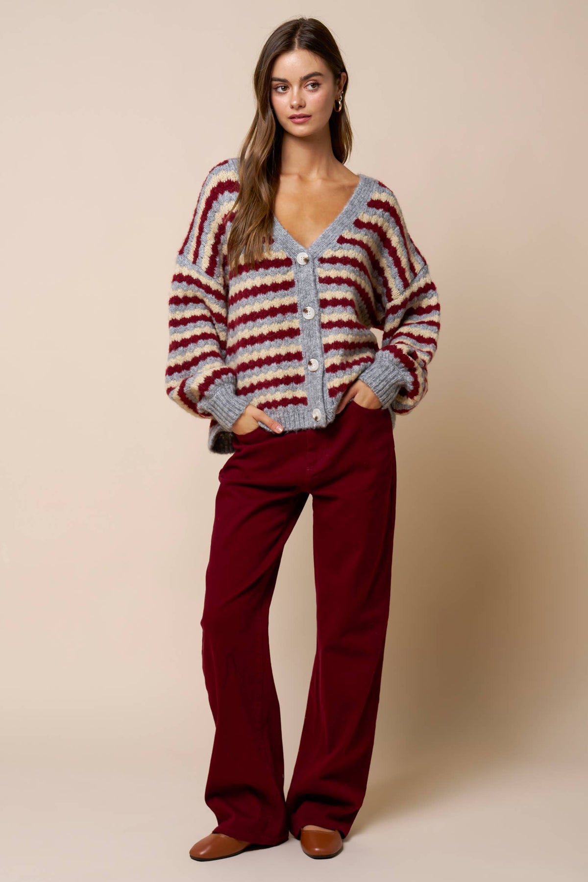Ronnie Striped Cardigan