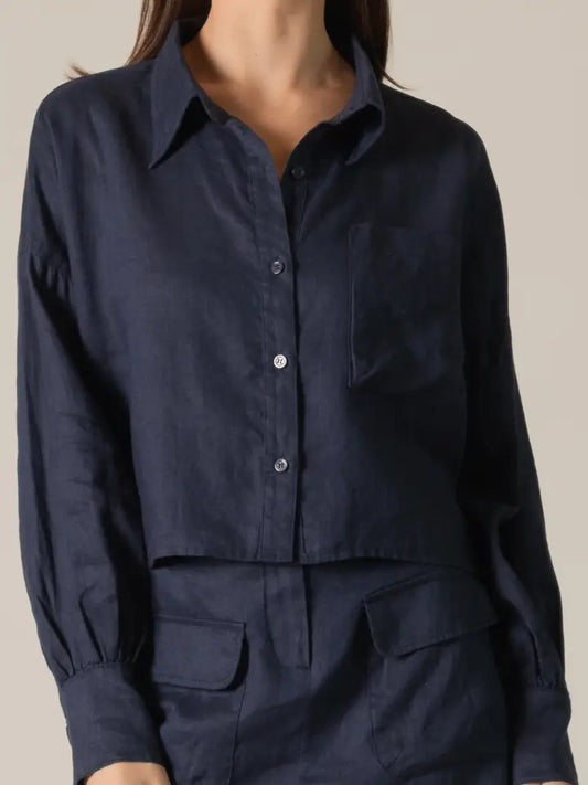Faye Linen Button Up