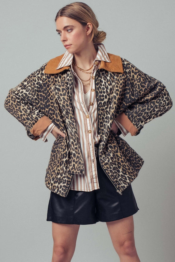 Janet Leopard Jacket