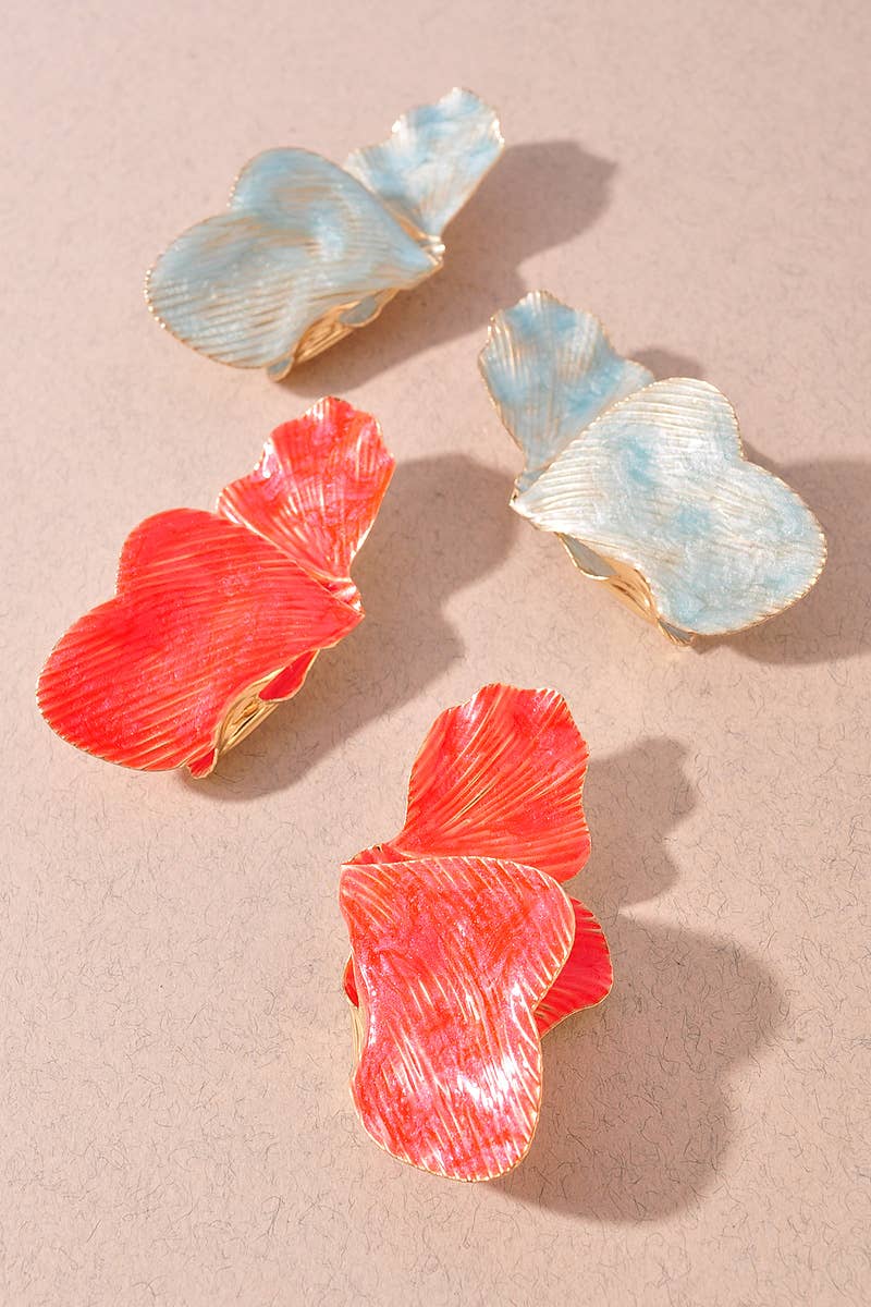 Flower Petal Stud Earrings