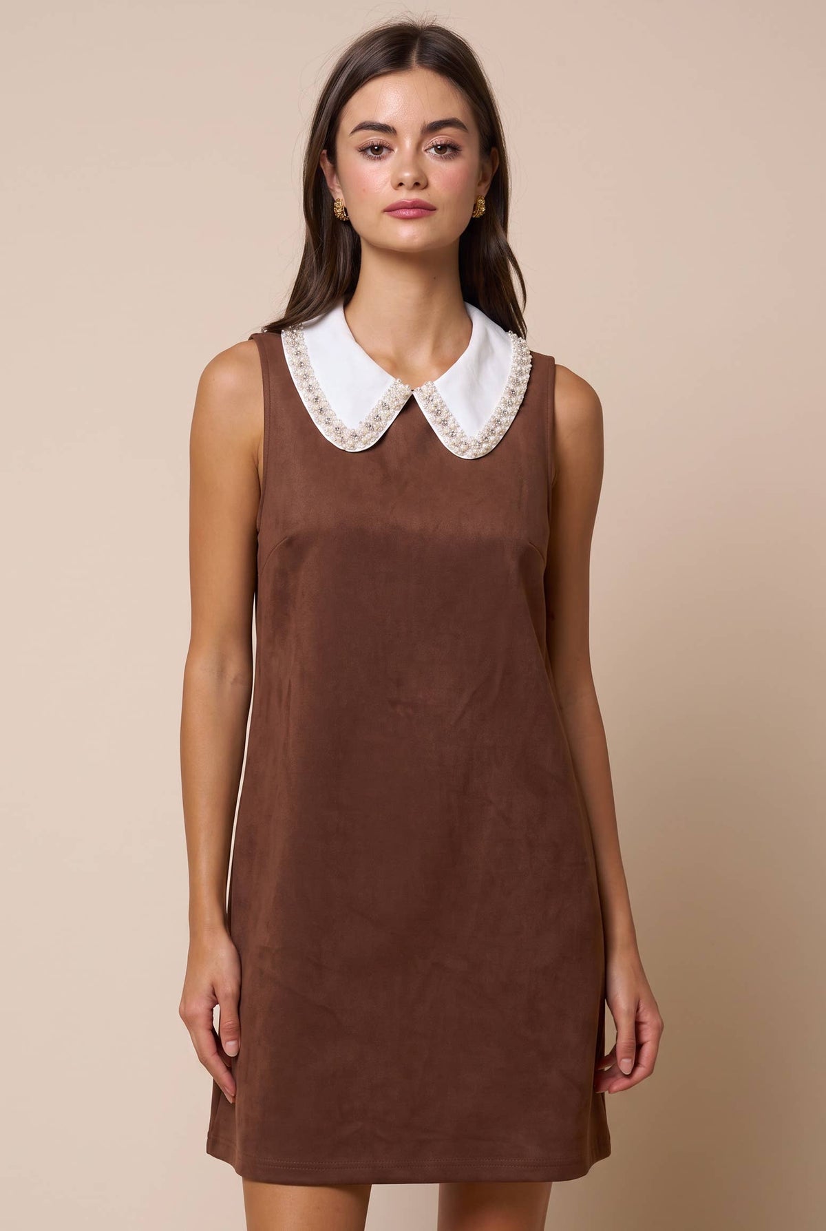 Francesca Suede Mini Dress