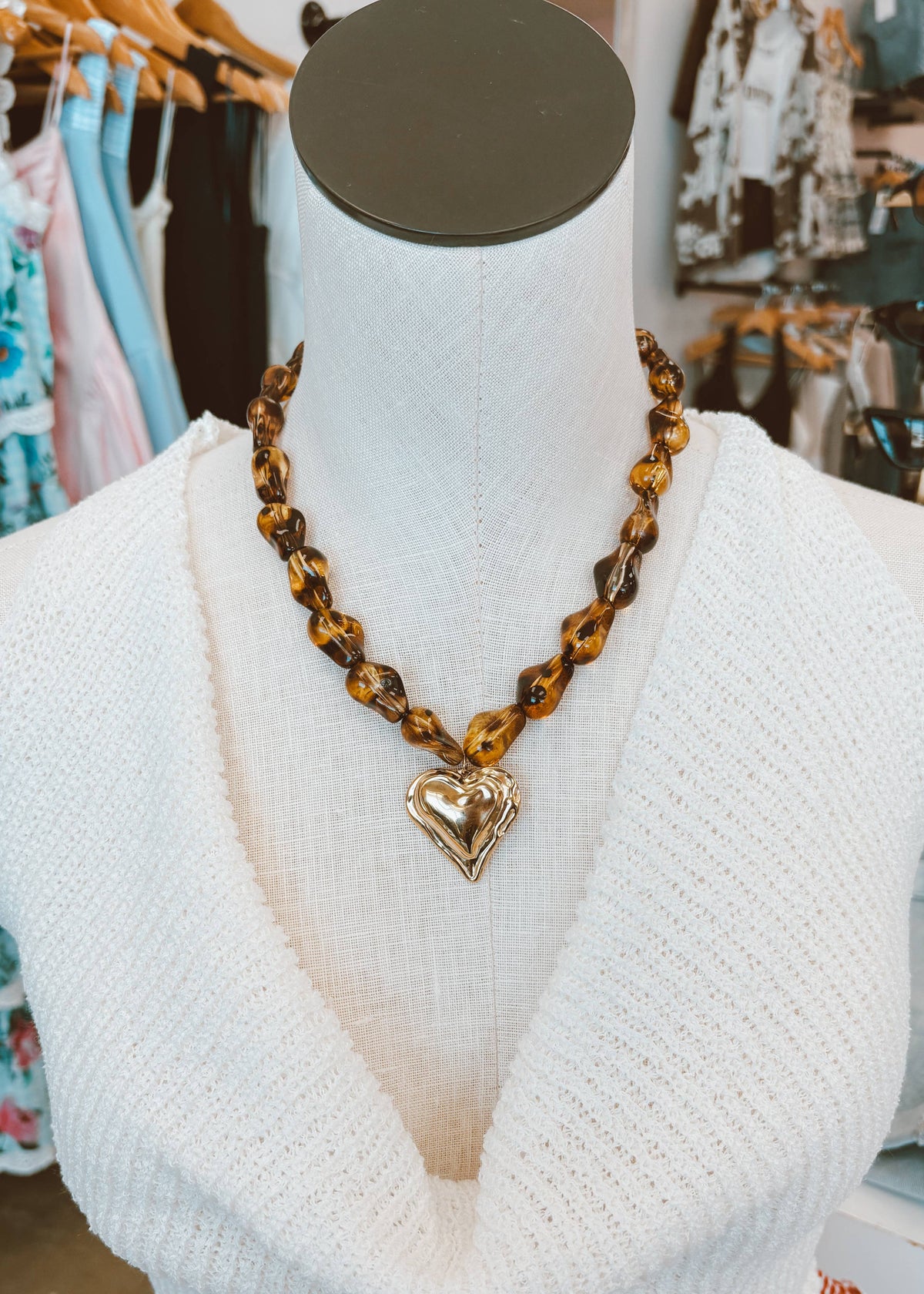 Honey Heart Necklace