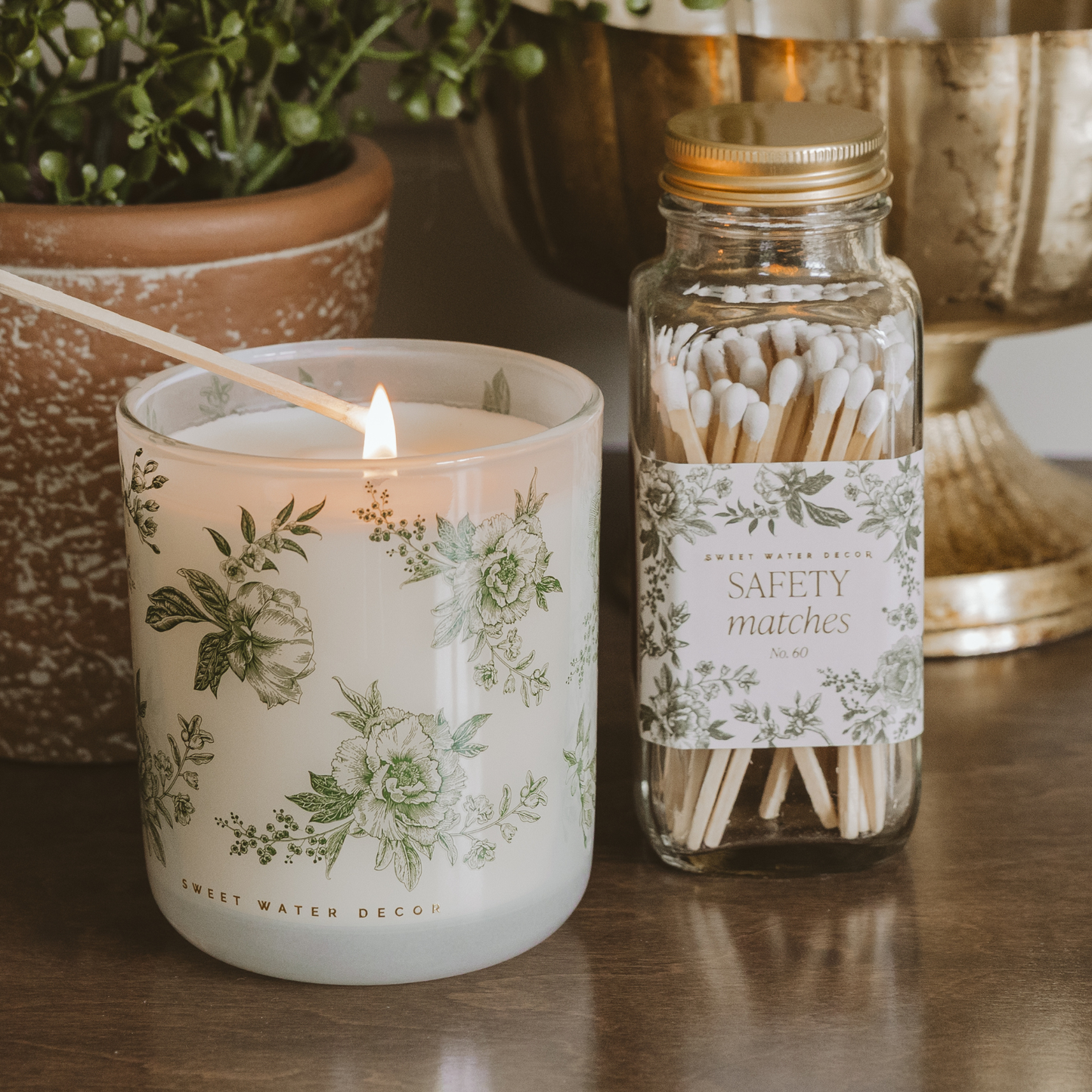 Green Delft 12 oz Soy Candle