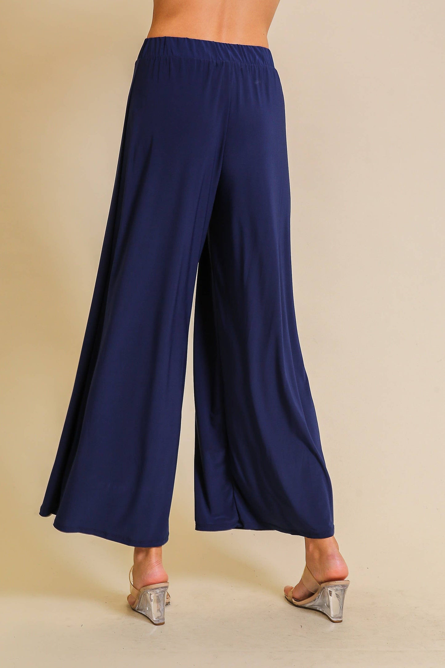 Heather High Waisted Wide Leg Pants