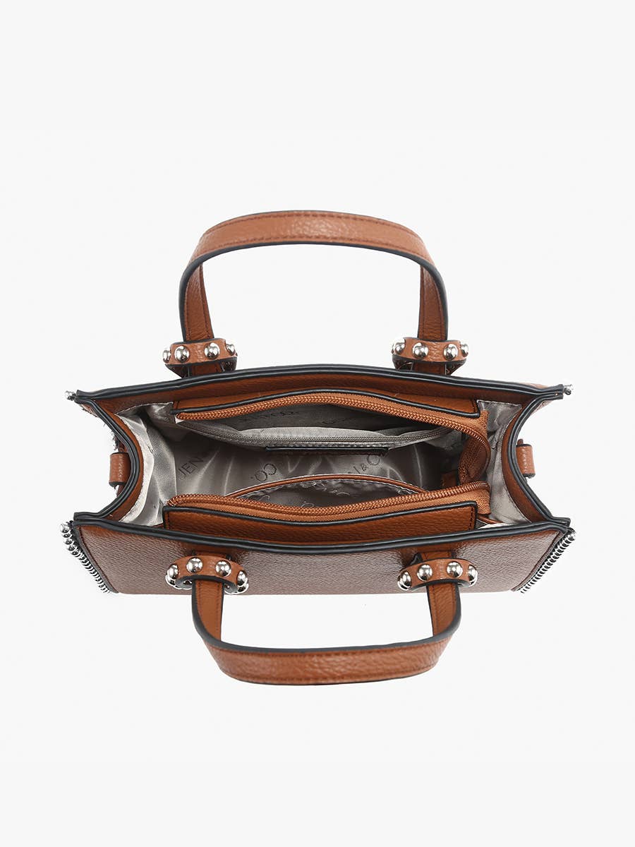 Brenda Contrast Tote w/ Long Strap