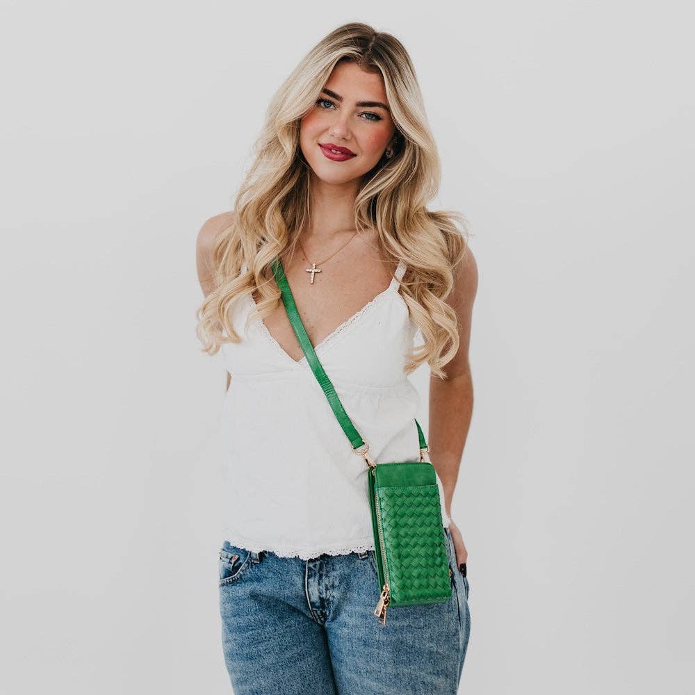 Lucy Woven Phone Bag