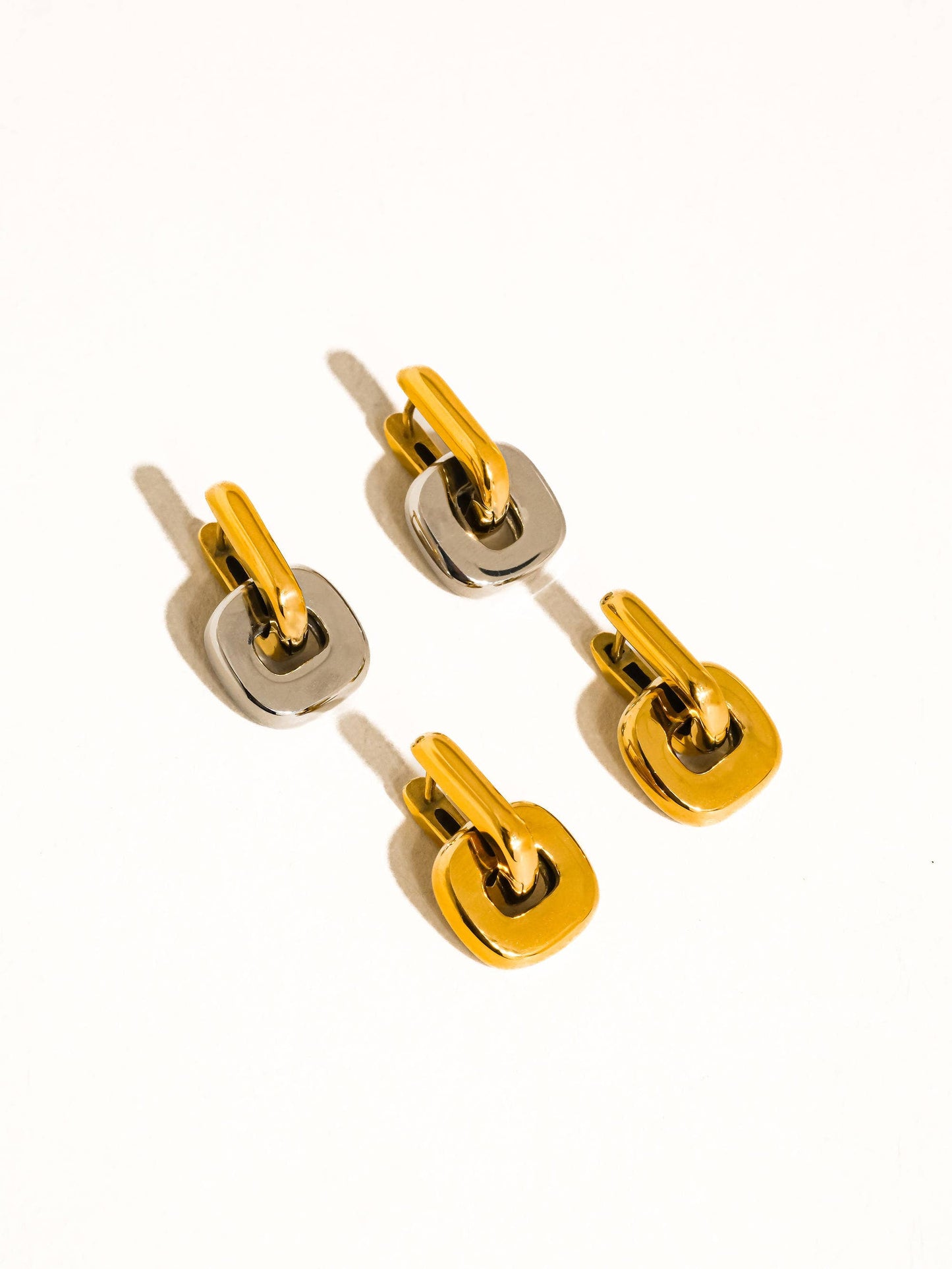 Arliss 18K Gold Non-Tarnish Link Drop Earring