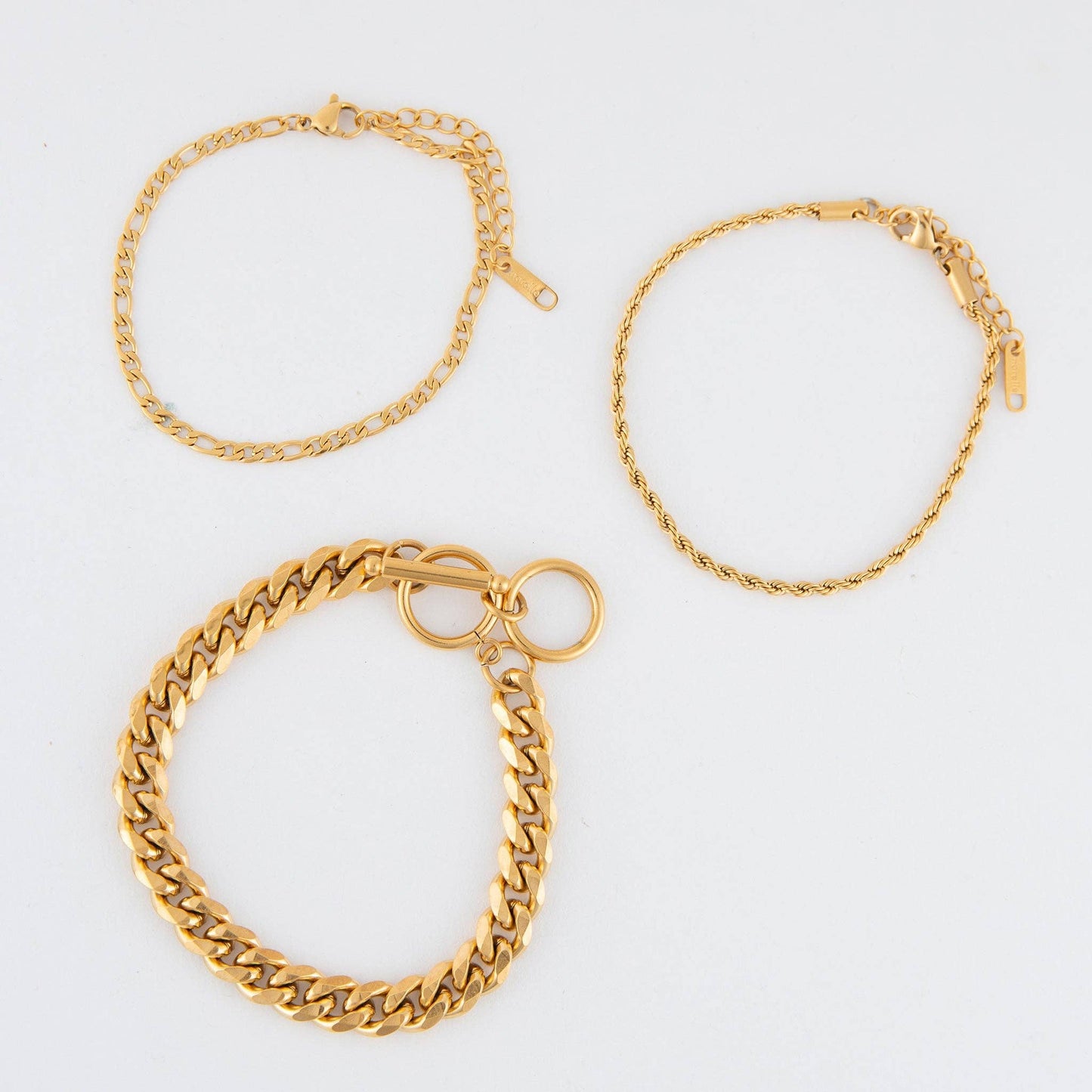 Waterproof Bracelets Narelle Figaro Chain Trio Set
