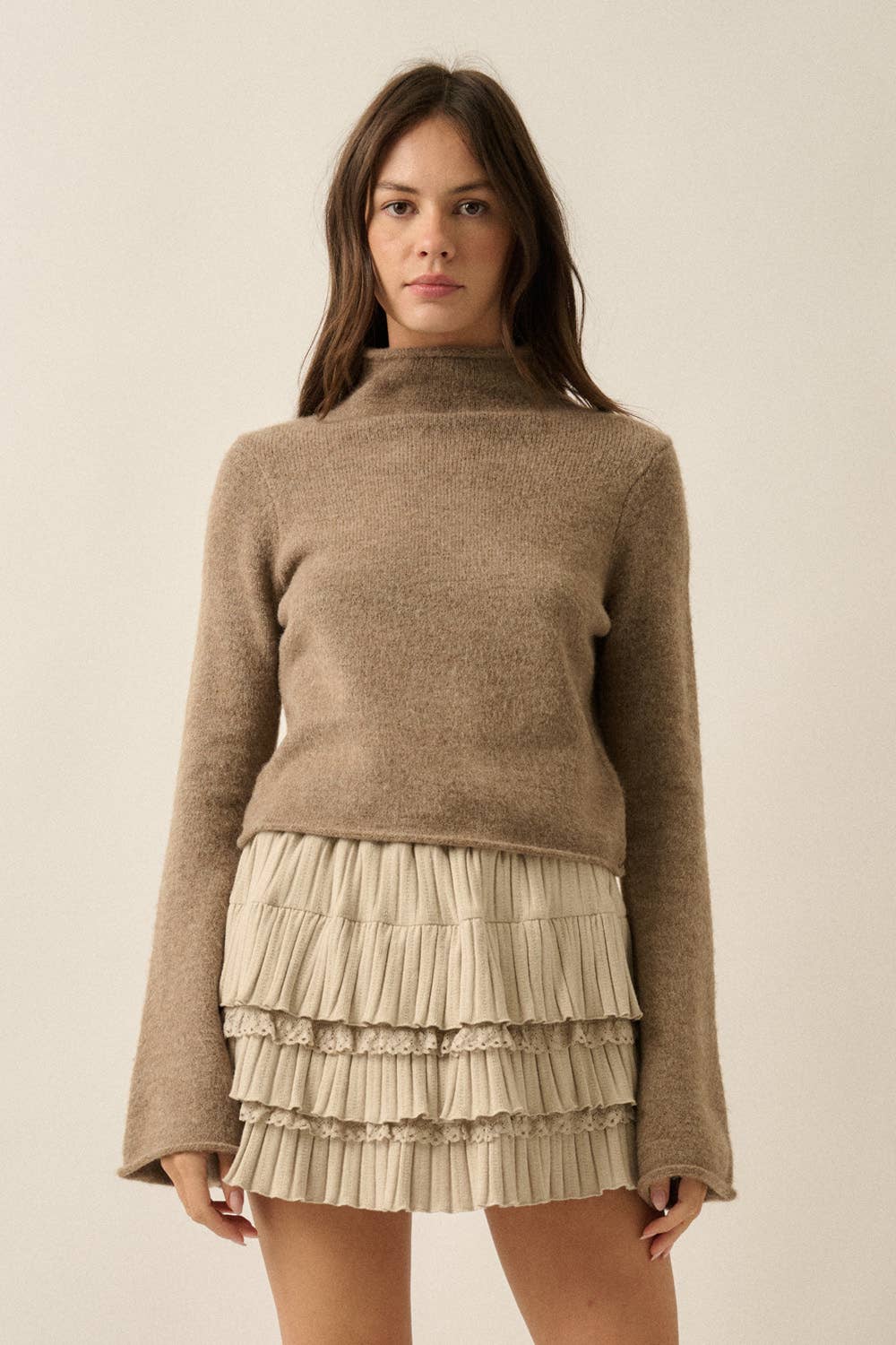 Mona Mock Neck Sweater