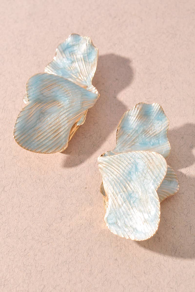 Flower Petal Stud Earrings