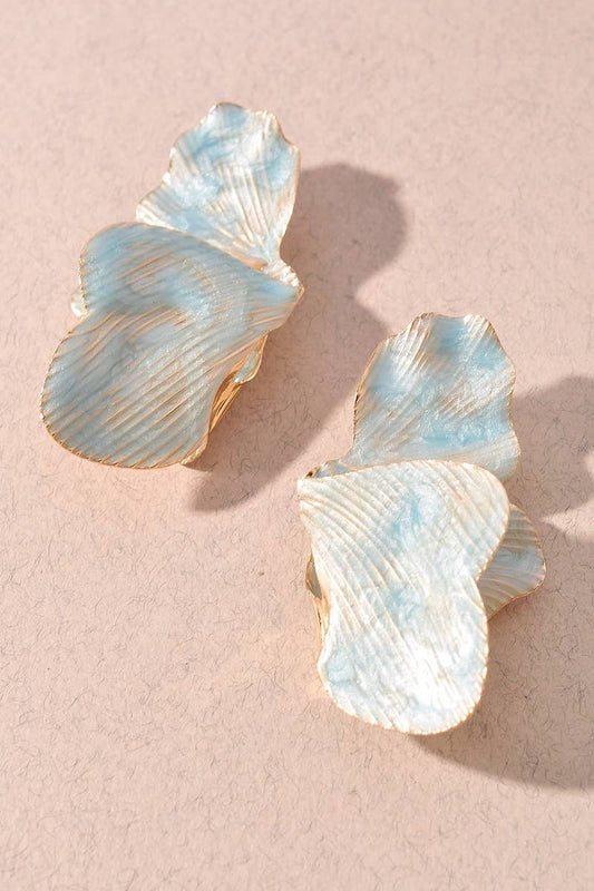 Flower Petal Stud Earrings