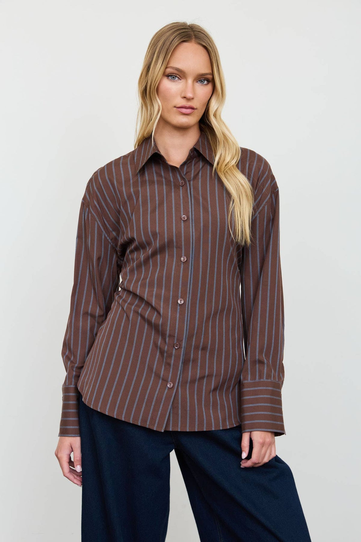 Gemma Pinstripe Top