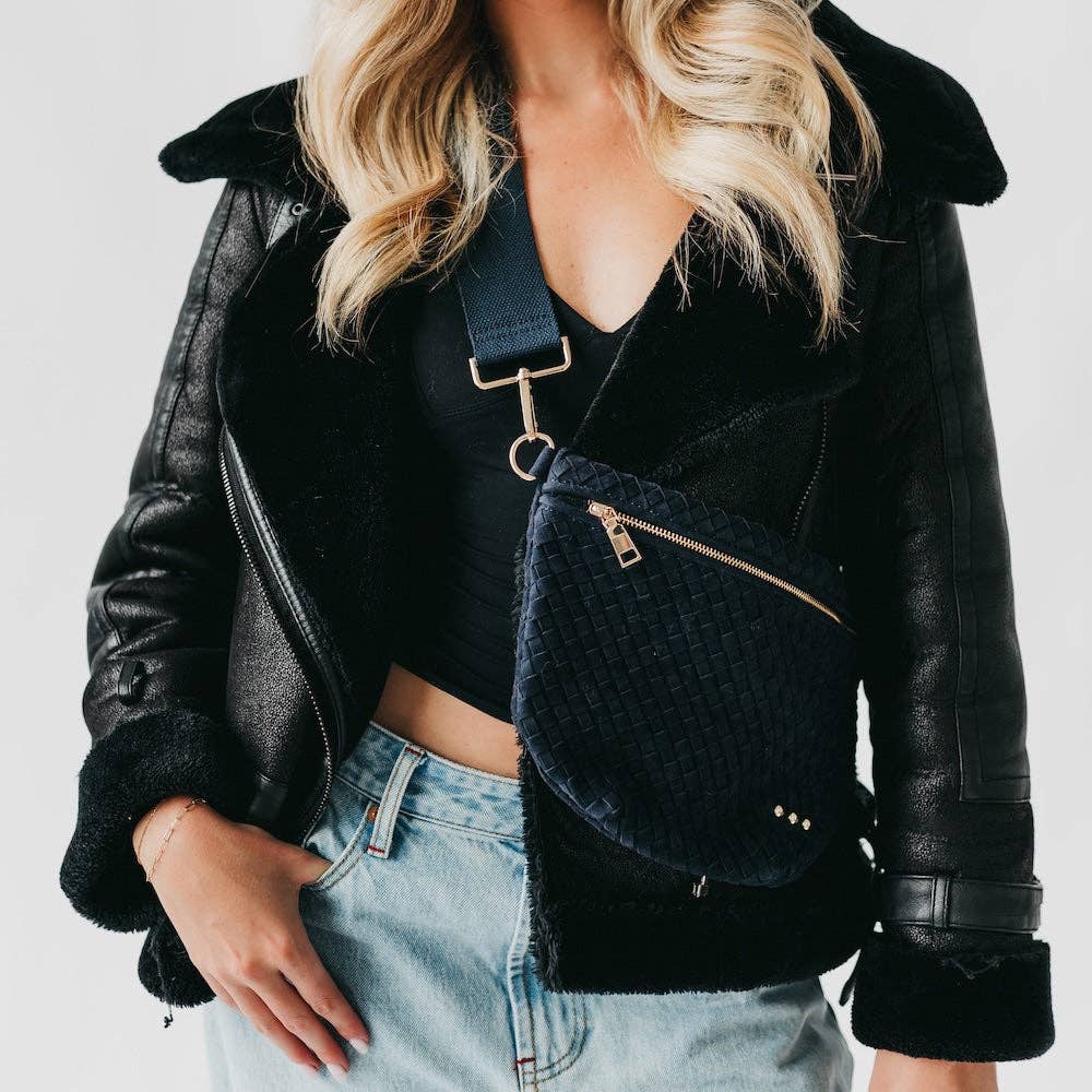 Suede Westlyn Woven Bum Bag - PREORDER!