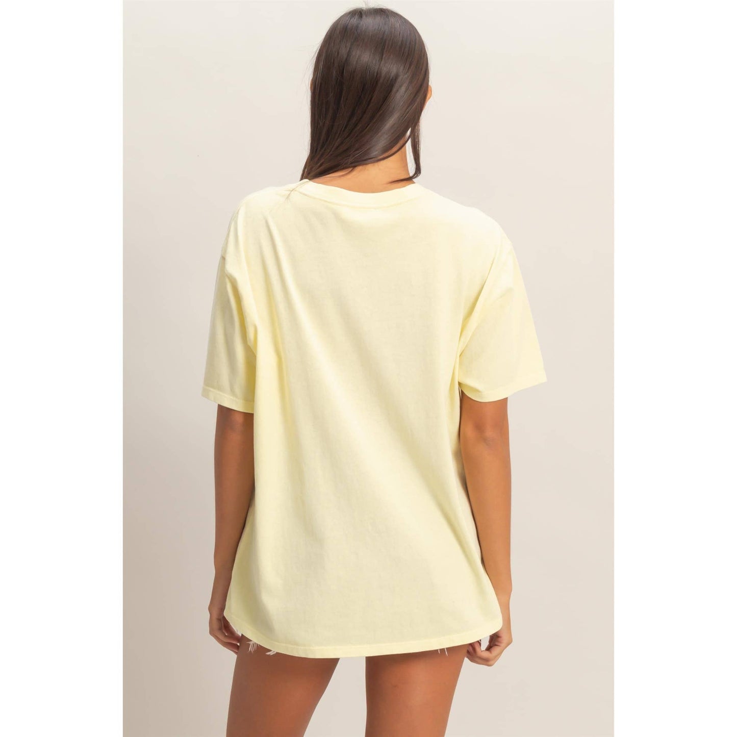 Pigment Dyed Crew Neck T-Shirt