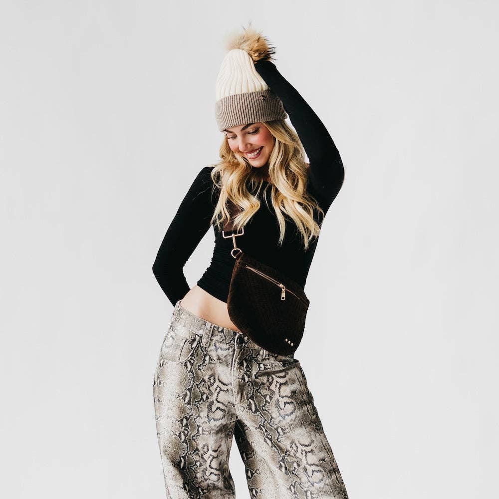 Suede Westlyn Woven Bum Bag - PREORDER!