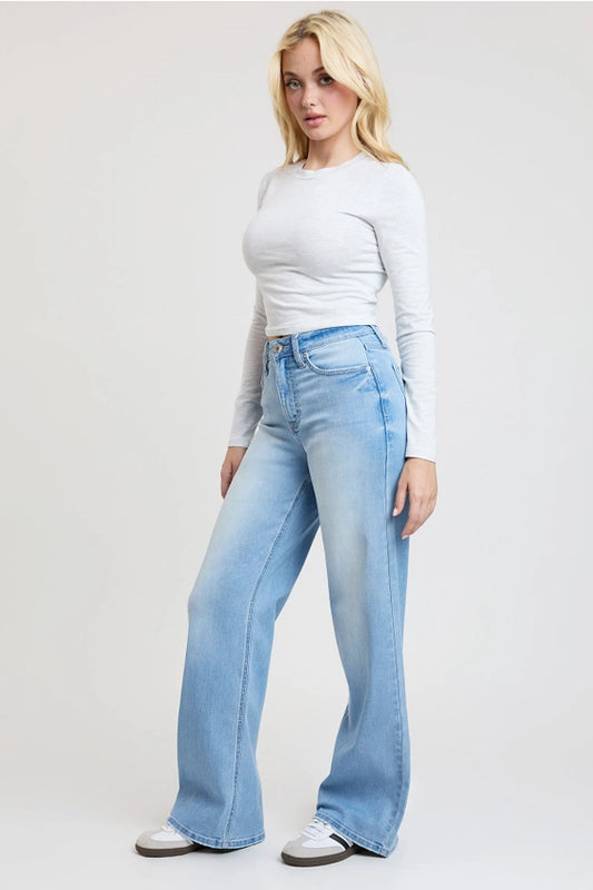 Hadley High Rise Soft Wide Leg Jeans