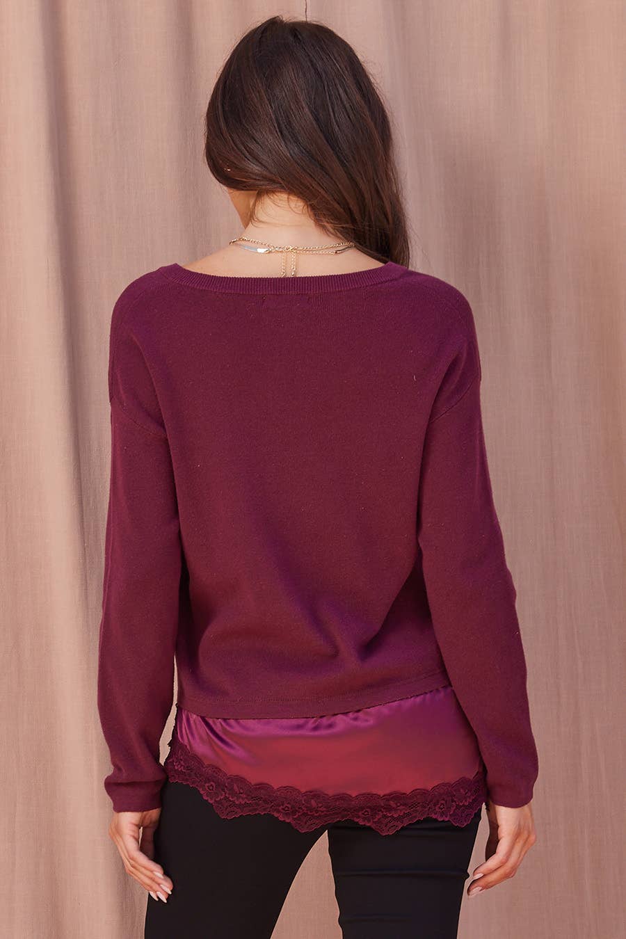 Mabel Lace Hem Top
