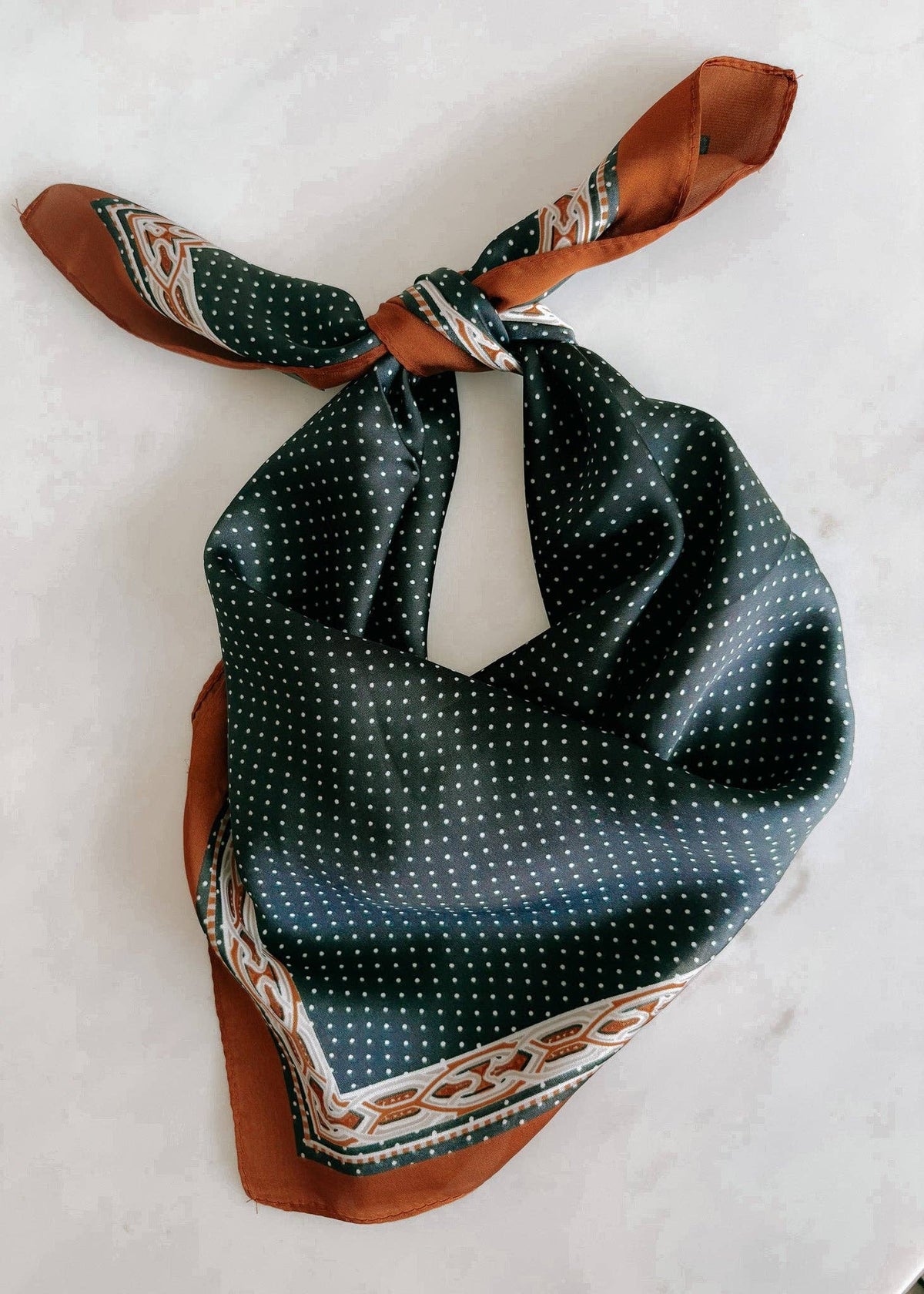 Dotty Satin Scarf