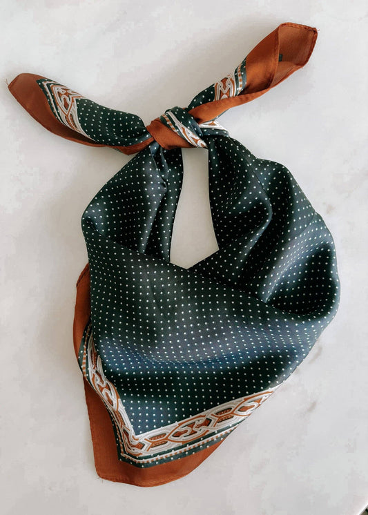 Dotty Satin Scarf