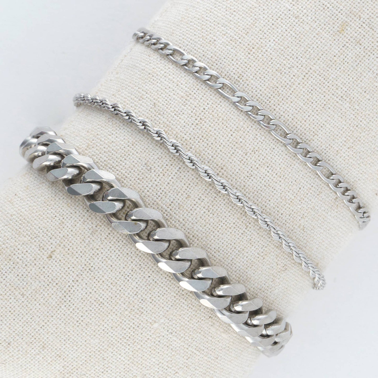 Waterproof Bracelets Narelle Figaro Chain Trio Set