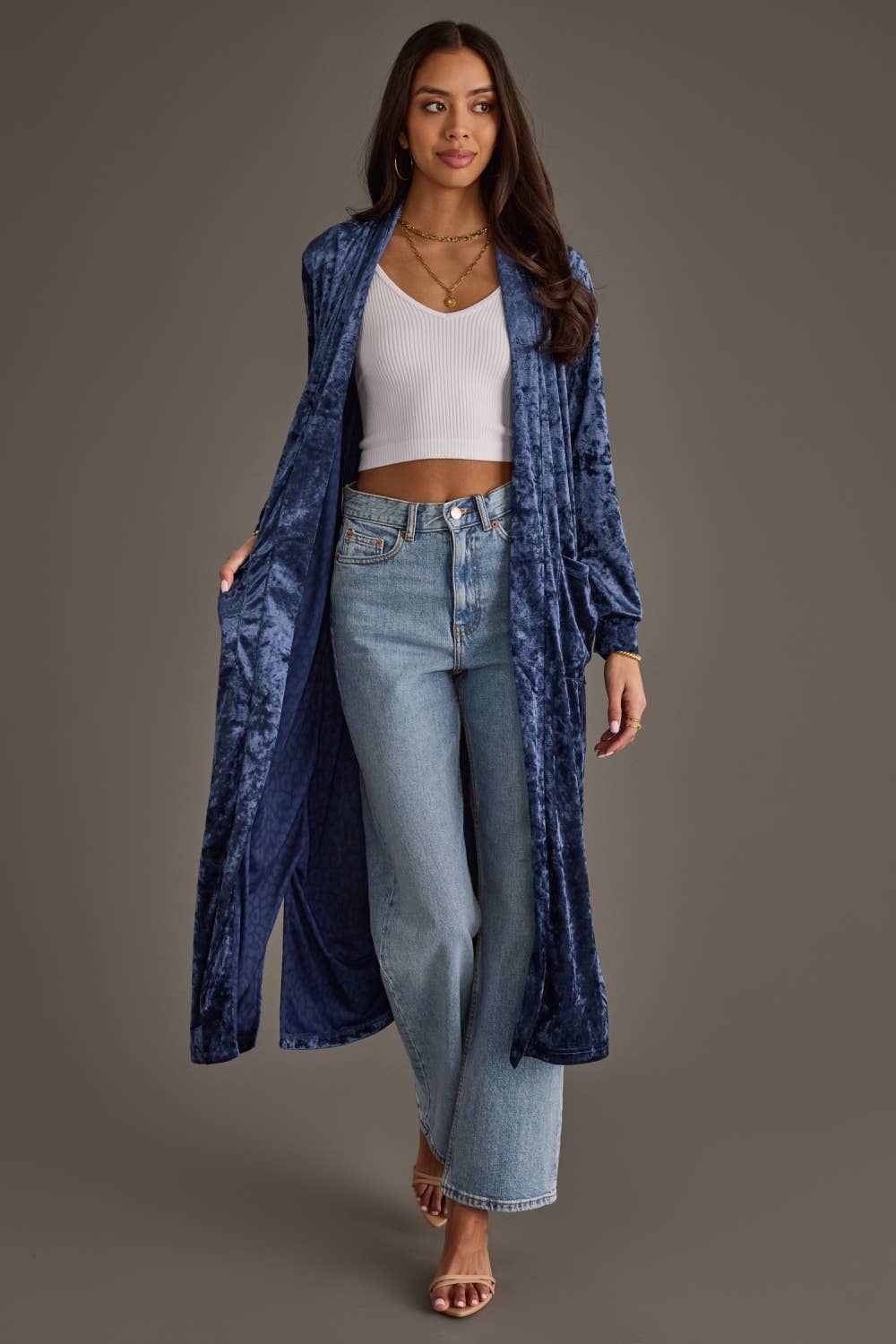 Demi Velvet Duster