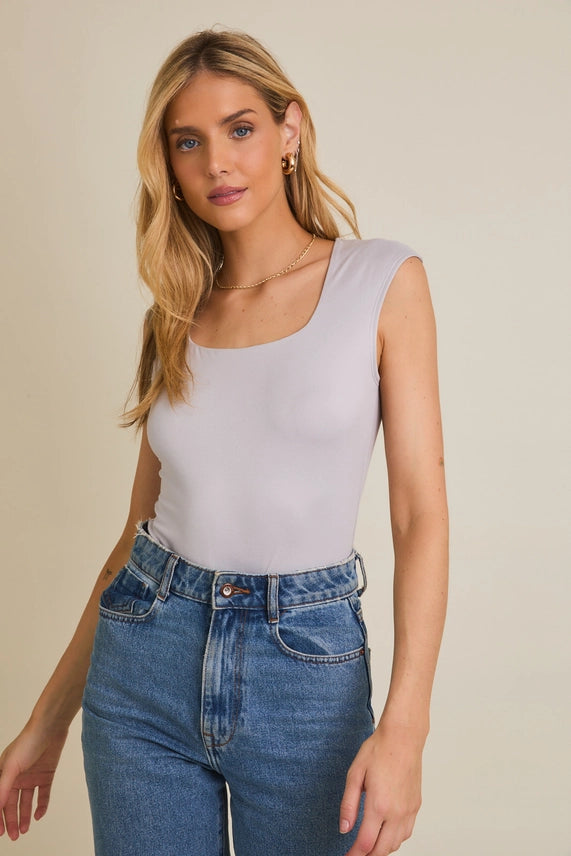 Eavan Square Neck Bodysuit
