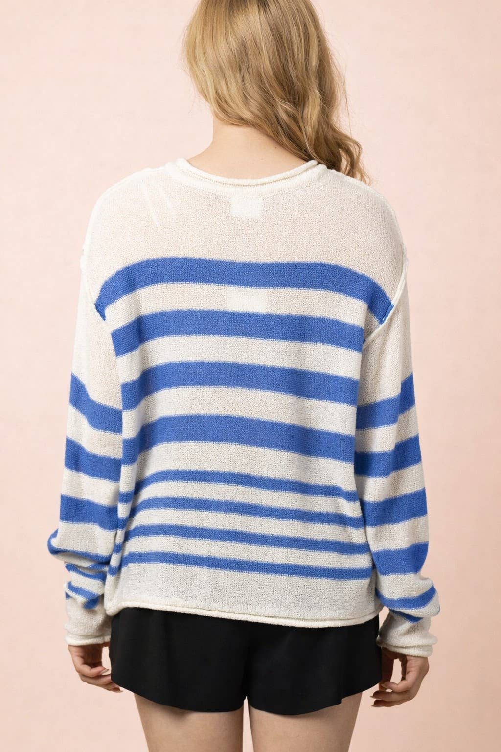 Stevie Striped Knit Summer Sweater Top