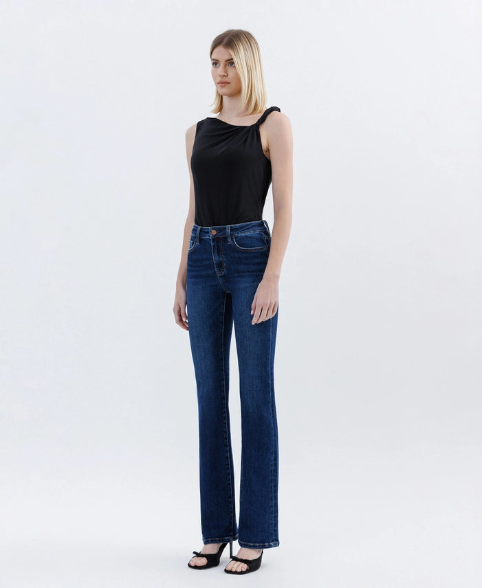 Tummy Control High Rise Full Length Bootcut Jeans