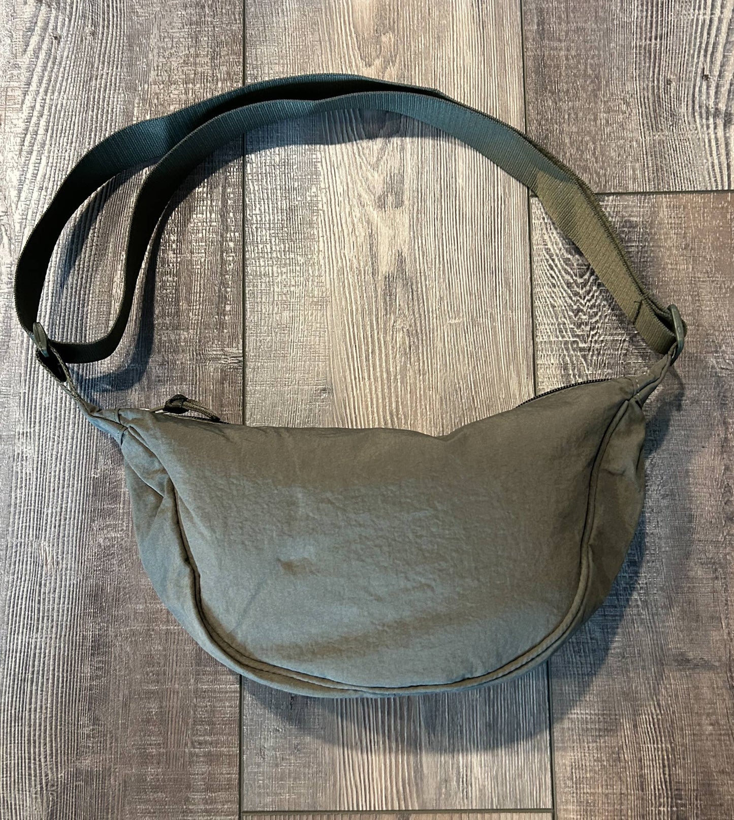 Nylon Crescent Crossbody Bag