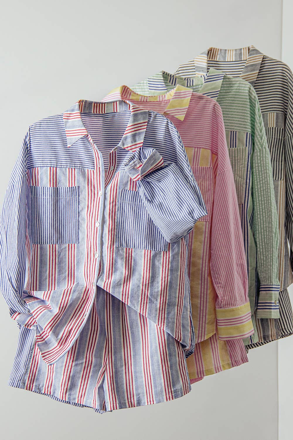 Wendy Woven Shirt Top & Shorts Set