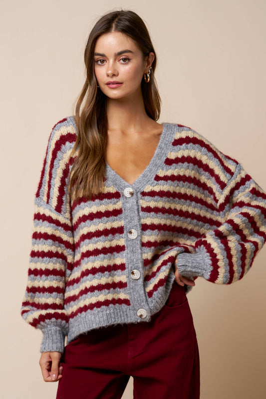 Ronnie Striped Cardigan