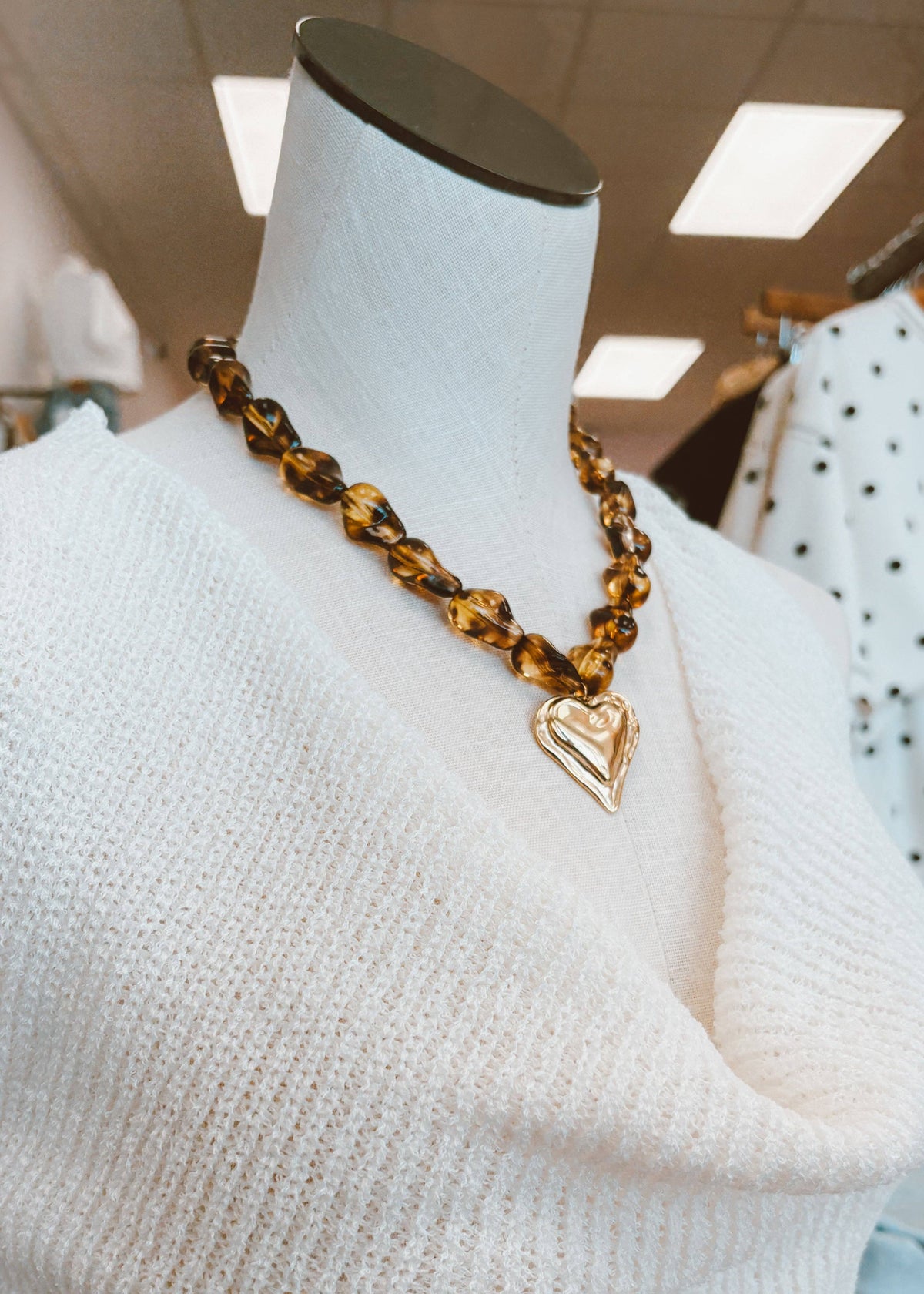 Honey Heart Necklace
