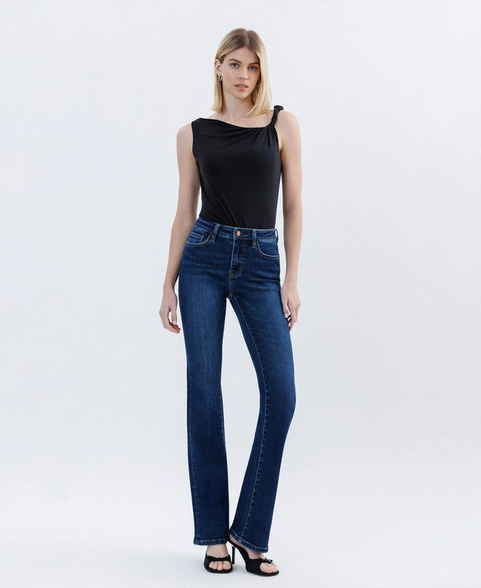 Tummy Control High Rise Full Length Bootcut Jeans
