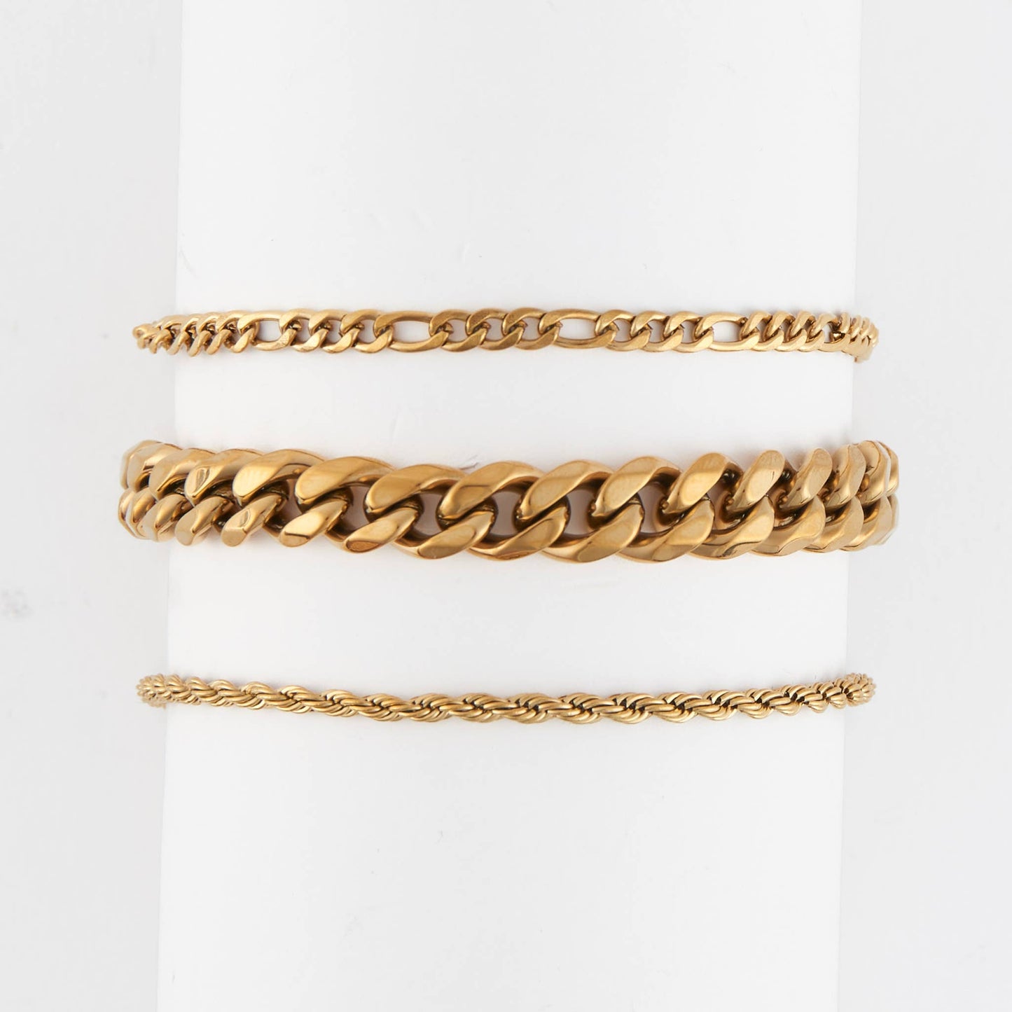 Waterproof Bracelets Narelle Figaro Chain Trio Set