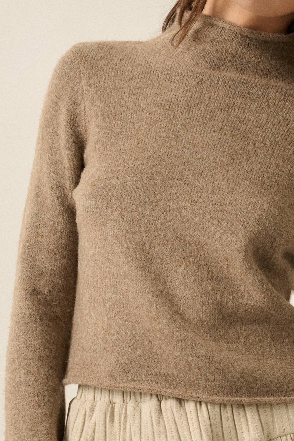 Mona Mock Neck Sweater